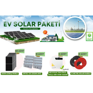 11KW TAM SİSTEM ŞEBEKE BAĞLANTILI TÜM EV ENERJİSİNİ KARŞILAYAN GÜNEŞ ENERJİSİ PAKETİ 11KW TAM SİSTEM ŞEBEKE BAĞLANTILI TÜM EV ENERJİSİNİ KARŞILAYAN GÜNEŞ ENERJİSİ PAKETİ